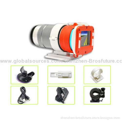 Waterproof 1,080P Full HD Sports Camera, Ambarella 1.5" Display, 120-degree Viewing Angle, G-sensorNew